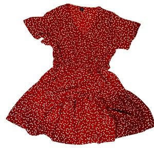 Red Valentines Heart Dress L/XL